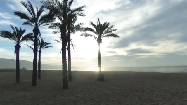 Playa de Las Palmerillas, en Roquetas de Mar (Almería)