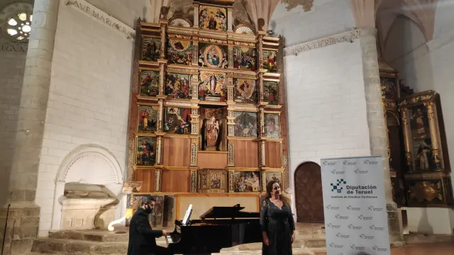 Concierto en homenaje a Antón García Abril en la iglesia de Santa María de Albarracín.