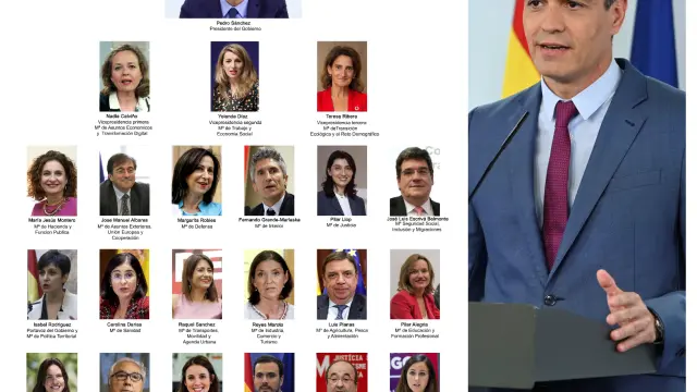 Nuevo gabinete de Gobierno de Pedro Sánchez