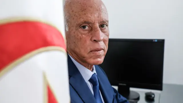 El presidente de Túnez, Kais Saied  (Foto de ARCHIVO)
El presidente de Túnez, Kais Saied.