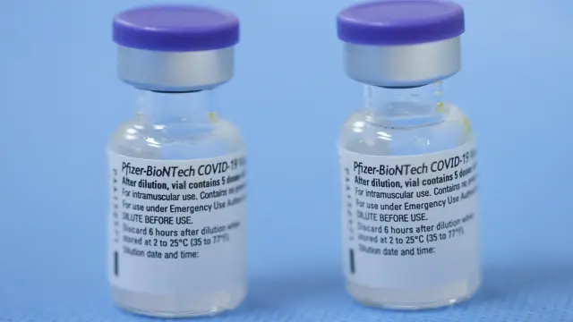 FILE PHOTO: Vials of the Pfizer-BioNTech vaccine against COVID-19