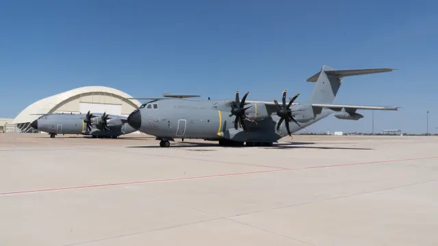 Preparativos del Ala 31 en la Base Aérea de Zaragoza para partir hacia Afganistán