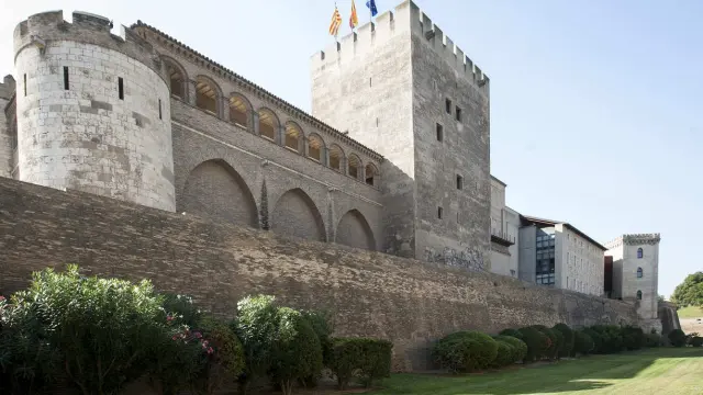 La Torre del Trovador del Palacio Aljafería de Zaragoza.