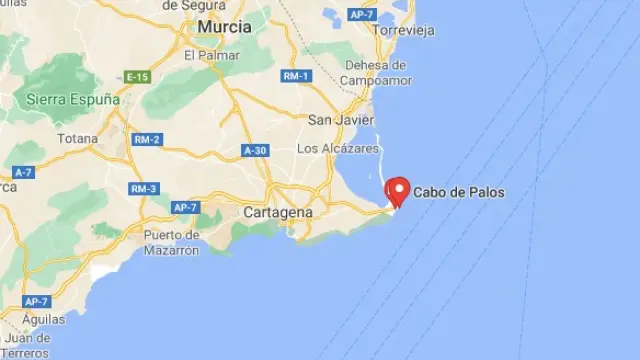 El suceso tuvo lugar a 50 millas en Cartagena.