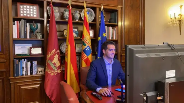 El concejal de Empresas y Autónomos, Ramón Fuertes. Ayuntamiento de Teruel.