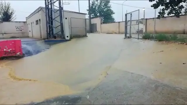 Inundaciones por las fuertes lluvias en Aragón
