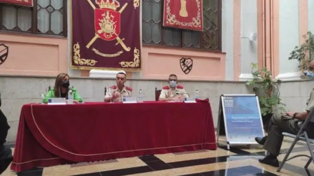 Presentación del XXXVIII Curso Internacional de Defensa, en Palacio de la Antigua Capitania General de Zaragoza