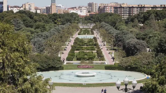 Vista del parque Grande José Antonio Labordeta de Zaragoza