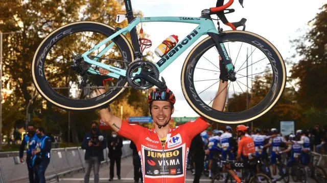 Primoz Roglic, ganador de la última Vuelta a España, la tercera de su palmarés