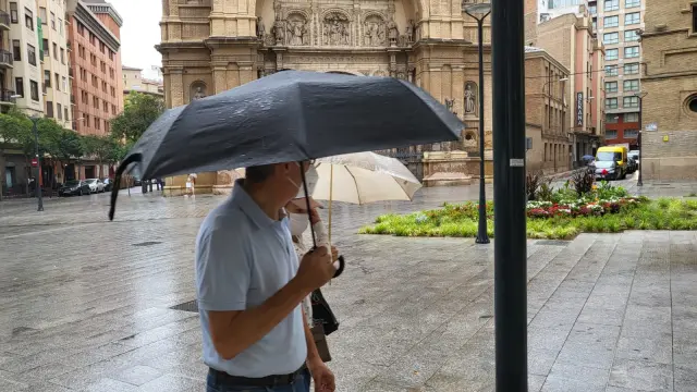 Llega la lluvia a Zaragoza