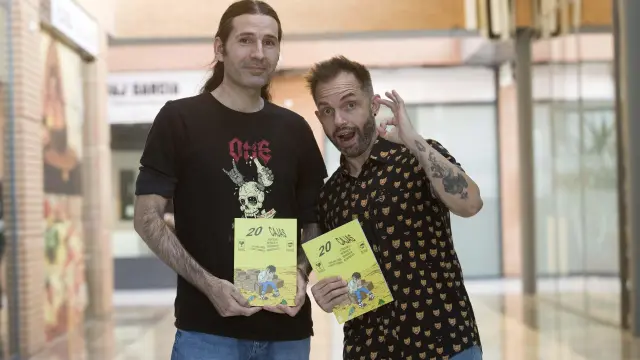 Alberto Serena e Iván Ara, en la presentación de su libro en Los Porches del Audiorama.
