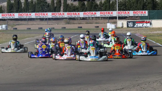 Final de la categoría DD2 en el XV Trofeo Karting Zuera de este fin de semana.