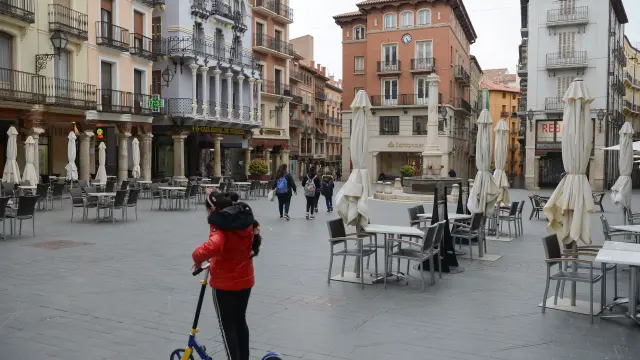 La plaza del Torico de Teruel, centro neurálgico de la ciudad.