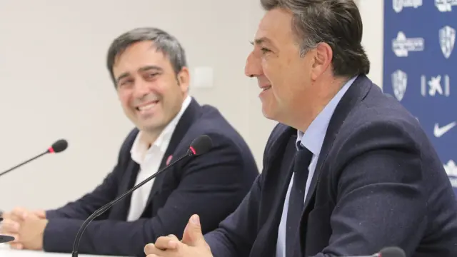 Manolo Torres y Sergio Moreno, durante la presentación.