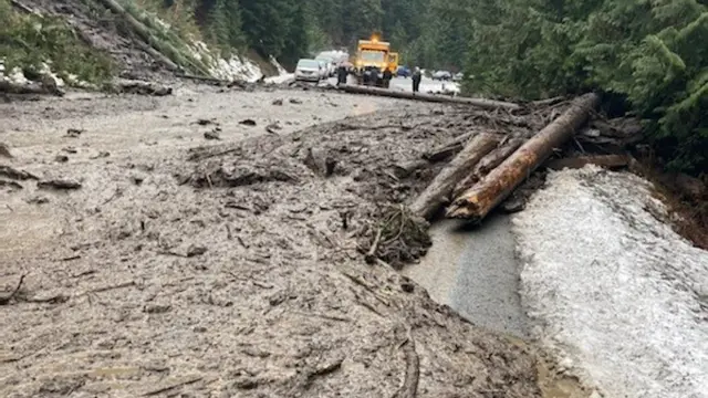 Fuertes inundaciones en la Columbia Británica de Canadá