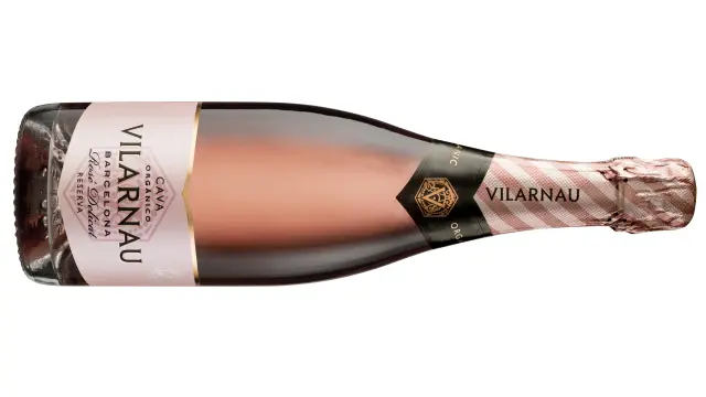 Botella de Vilarnau Rosé Delicat.