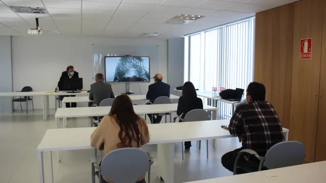 Las clases de la UNED en Alcañiz se imparten por ahora en Technopark, en las instalaciones de Motorland.
