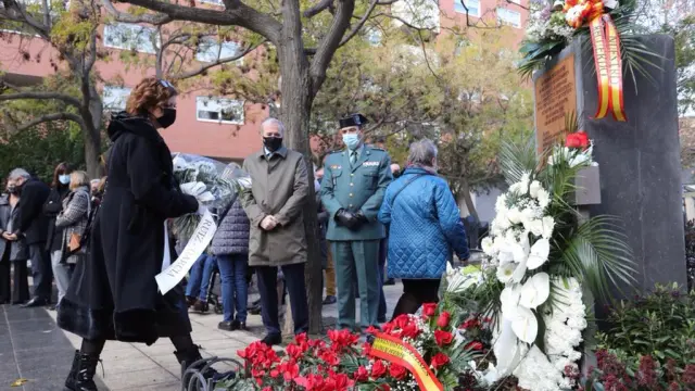 Homenaje de las víctimas en el Parque de la Esperanza, ubicado en la avenida de Cataluña