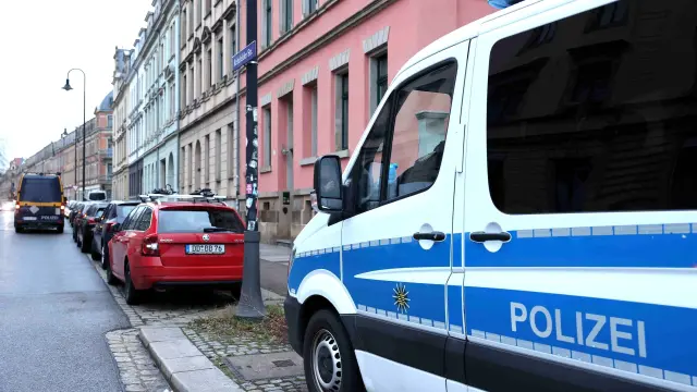 Police raid in Dresden
