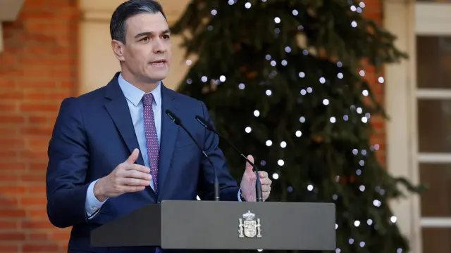 Pedro Sánchez realiza una declaración institucional para explicar la marcha del Ejecutivo de Manuel Castells.