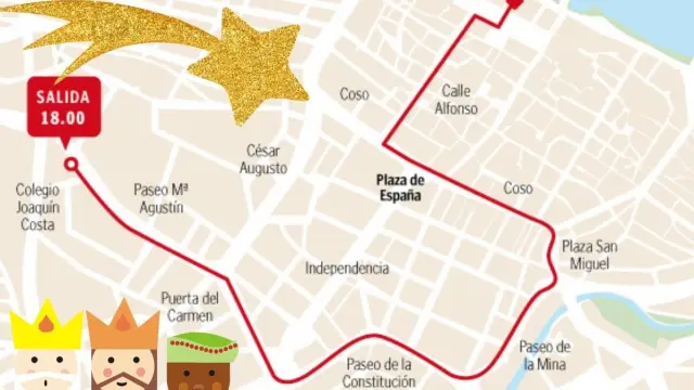 Cabalgata de Reyes 2022 en Zaragoza: recorrido y horario