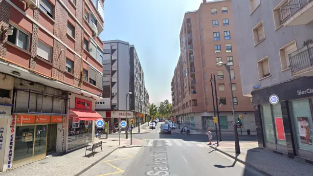 Una imagen de la calle de Salvador Minguijón, en el barrio de Las Fuentes.