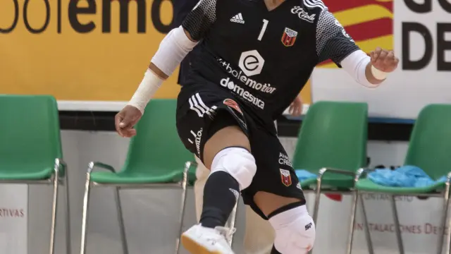 Dani Álvarez, durante un partido del Fútbol Emotion esta temporada.