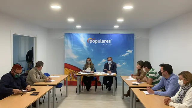 Reunión del Comité de Dirección del PP en la provincia de Teruel.