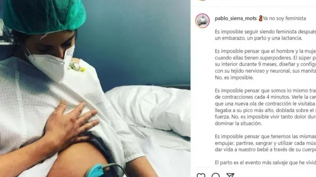 El alegato viral de un zaragozano tras el nacimiento de su hija “Ya no soy feminista”