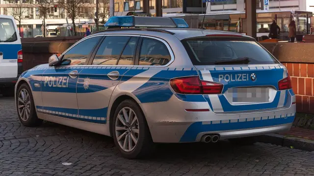 Un coche de la Policía alemana.