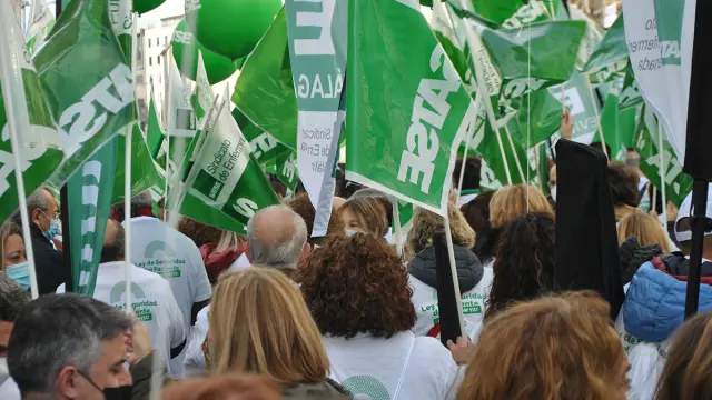 Protestas del Sindicato de Enfermería (Satse).
