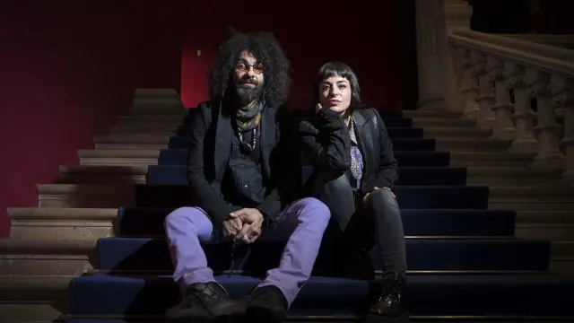 Ara Malikian y Natalia Moreno, en una sesión de 'La buena estrella', que coordina Luis Alegre.