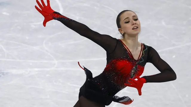Kamila Valieva durante los Juevos Olímpicos de Invierno de Pekín