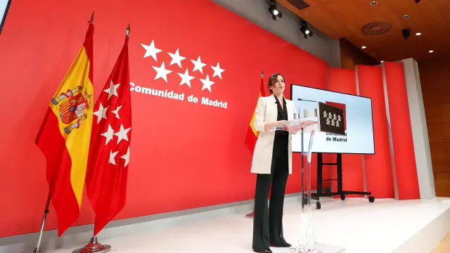 Rueda de prensa de la presidenta de la Comunidad de Madrid, Isabel Díaz Ayuso