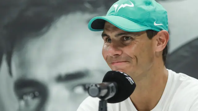 Tenista español Rafael Nadal ofrece conferencia de prensa en Acapulco