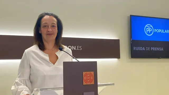 La diputada portavoz de Hacienda del PP en las Cortes de Aragón, Carmen Susín.