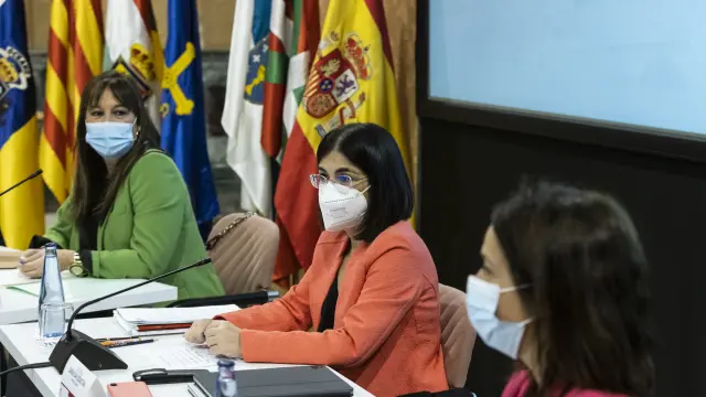 Sira Repollés y Carolina Darias han presidido las jornadas sobre vigilancia de Salud Pública en Zaragoza.