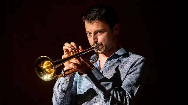 El trompetista Joan Mar Sauqué, invitado de Jazz For Kids este fin de semana en Aragón.