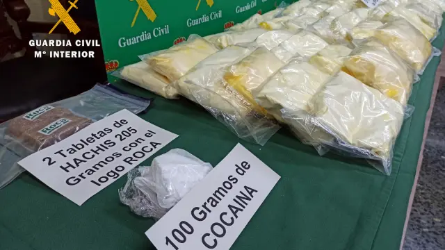 Cae una organización criminal dedicada al tráfico de drogas en Zaragoza provincia