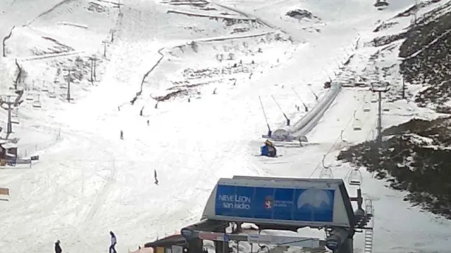 Estación de esquí San Isidro en León.