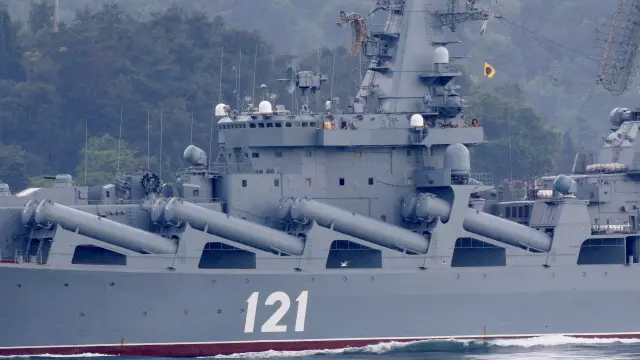 El buque ruso Moskva en una imagen de archivo.