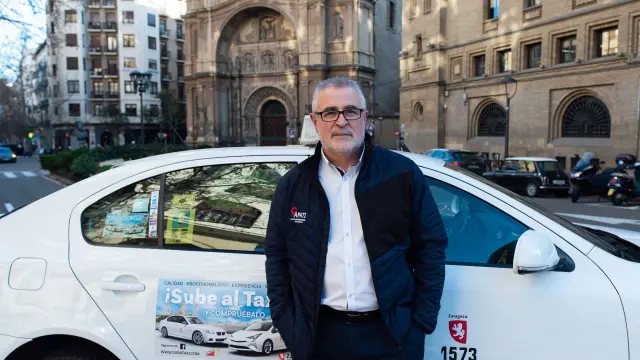 Miguel Ángel Perdiguero, presidente de la Asociación Provincial de Auto Taxi