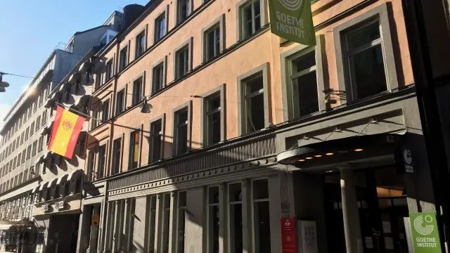 Fachada del Instituto Cervantes de Estocolmo.