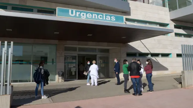 El área de Urgencias del centro de salud Teruel Ensanche -en una imagen tomada en 2021- fue utilizada durante la pandemia como espacio de vacunación