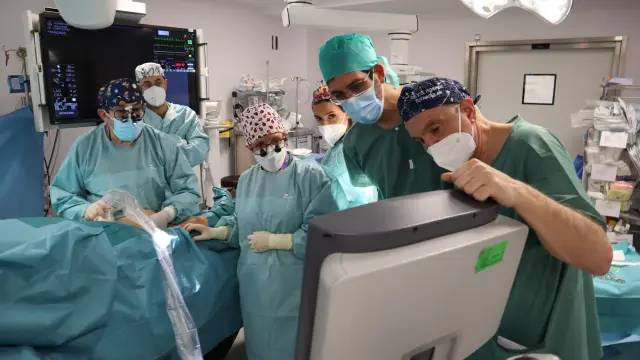 El equipo del Hospital Universitario Virgen de las Nieves de Granada que ha implantado con éxito en un paciente las primeras venas personalizadas gracias a la ingeniería de tejidos.