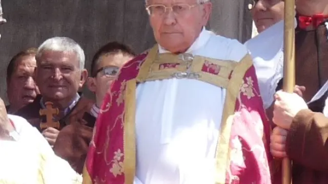 José María Arcas, en una celebración de Santa Orosia.