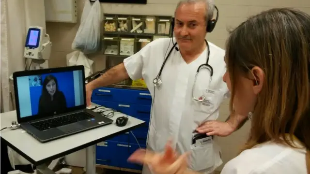 Videointerpretación en el Hospital de Tudela.