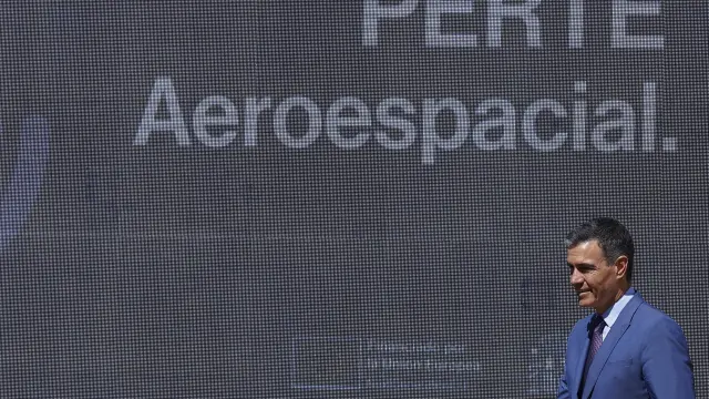 Pedro Sánchez, durante la presentación Perte Aeroespacial.
