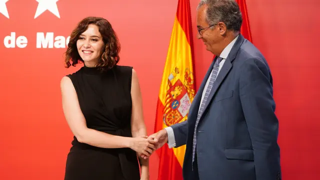 Ayuso y su nuevo vicepresidente, Enrique Ossorio.