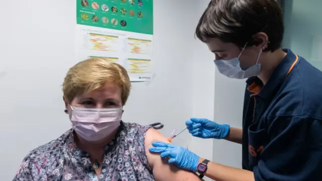 Vacunación en Aragón.